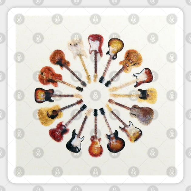 Circle Strings Sticker by happyantsstudio